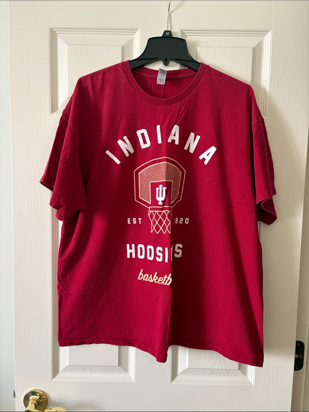 Gildan Red Indiana Hoosiers Basketball Tee